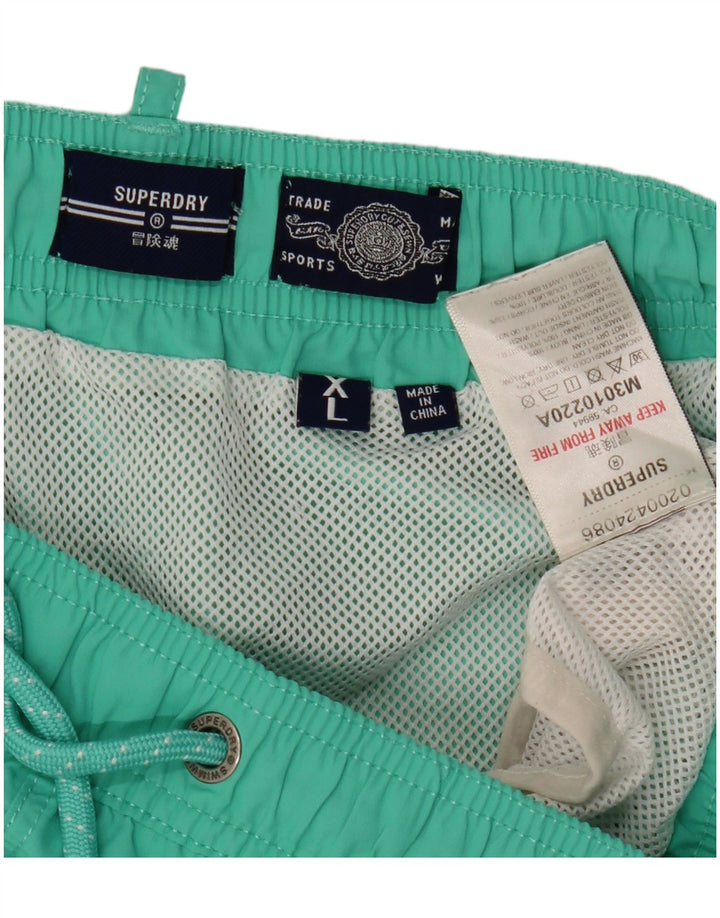Superdry Short de Bain Graphique XL Homme Vert Polyester