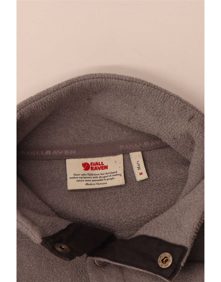Fjall Raven Pull polaire à col boutonné pour homme Gris moyen