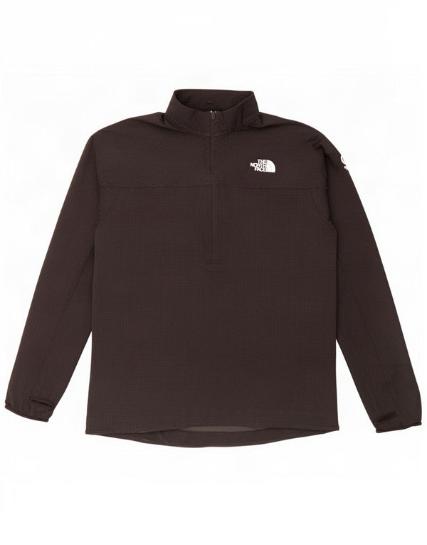 The North Face Haut de survêtement à col zippé pour hommes, grand, noir à pois