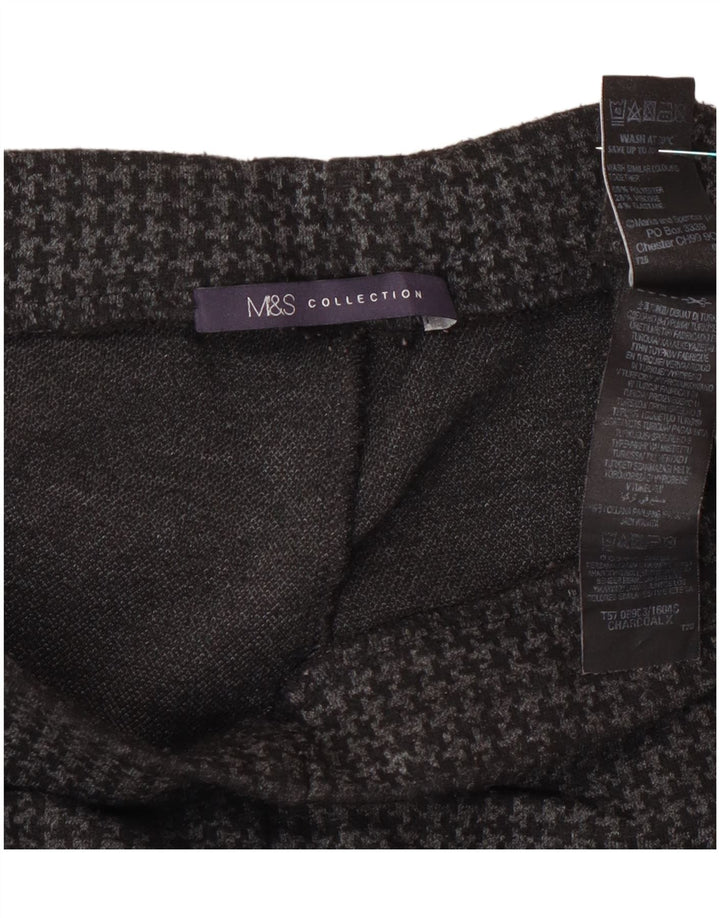 Marks & Spencer Pantalon femme UK 14 Large W32 L27 Gris pied-de-poule