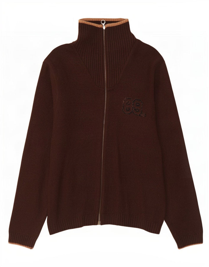 Lee Cardigan Graphique Pull Homme Marron Moyen Laine