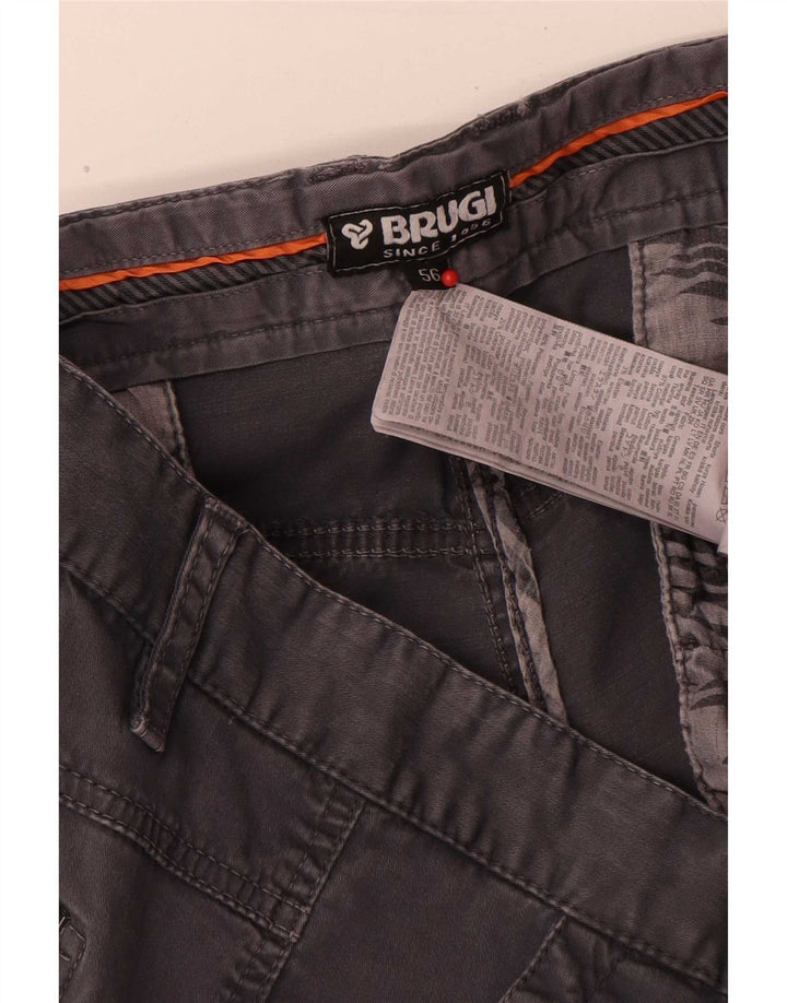 Brugi Short Cargo Homme IT 56 3XL W50 Gris Coton