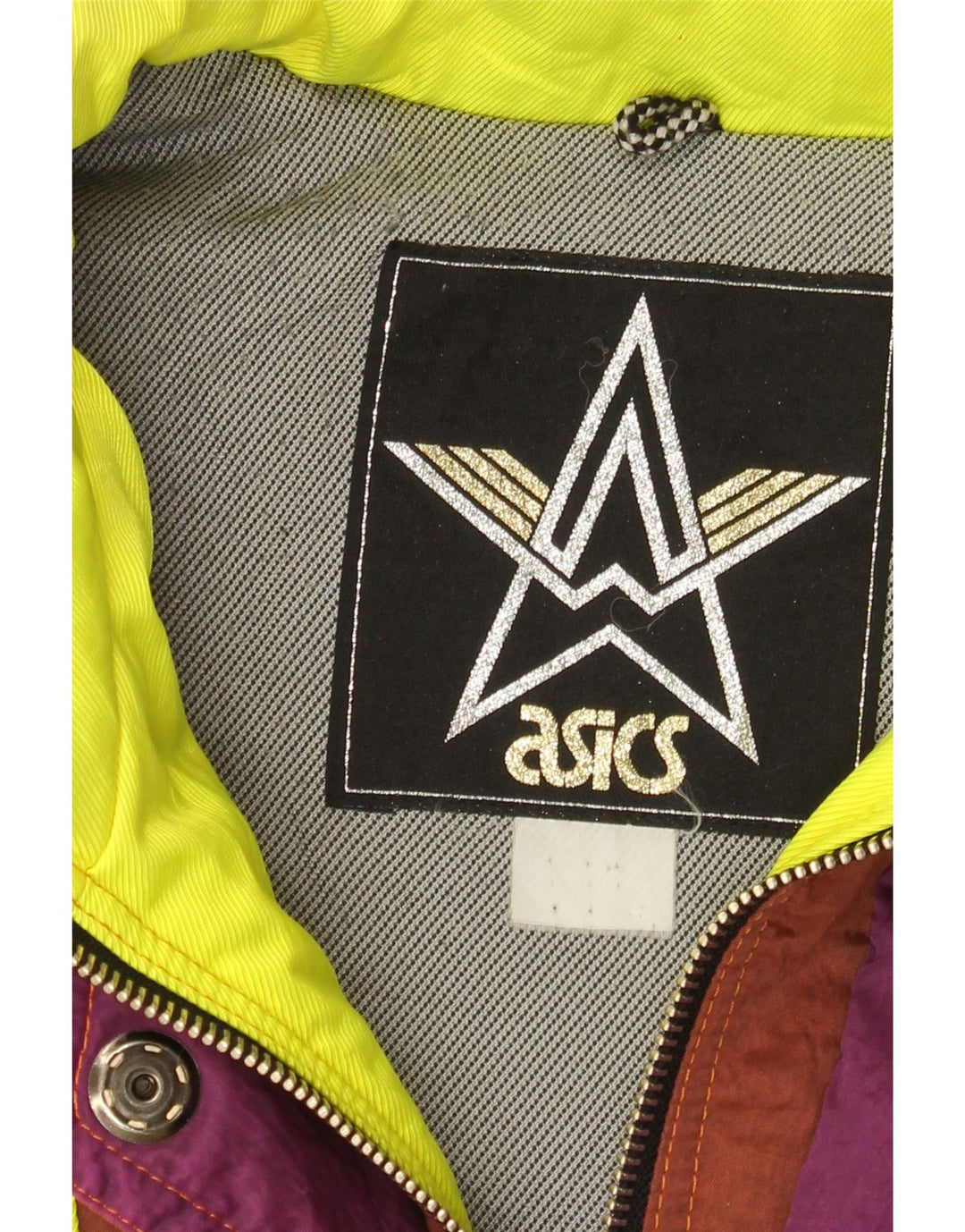 Asics Veste de ski à capuche graphique pour homme UK 44 2XL Multicolore Colourblock