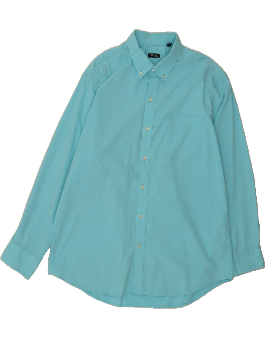 IZOD Mens Shirt XL Blue Cotton Vintage Izod and Second-Hand Izod from Messina Hembry 