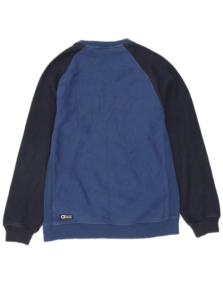 Adidas Sweat-Shirt Graphique Garçon 13-14 Ans Bleu Colorblock Coton