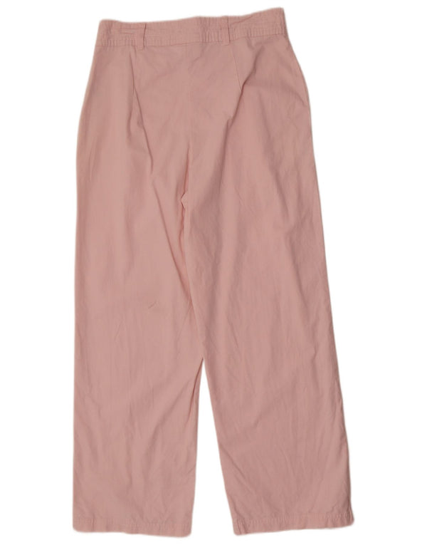 Fila Pantalon décontracté taille haute pour femme, jambe large, petit W30 L28, coton rose