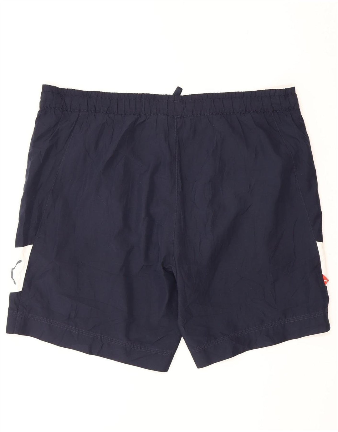 Puma Short de Sport Homme Bleu Marine Moyen Polyester Colorblock