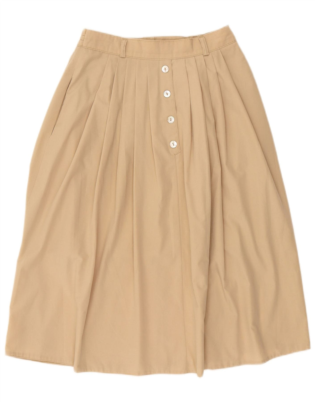 FAIR LADY Womens Pleated A-Line Skirt W28 Medium Beige