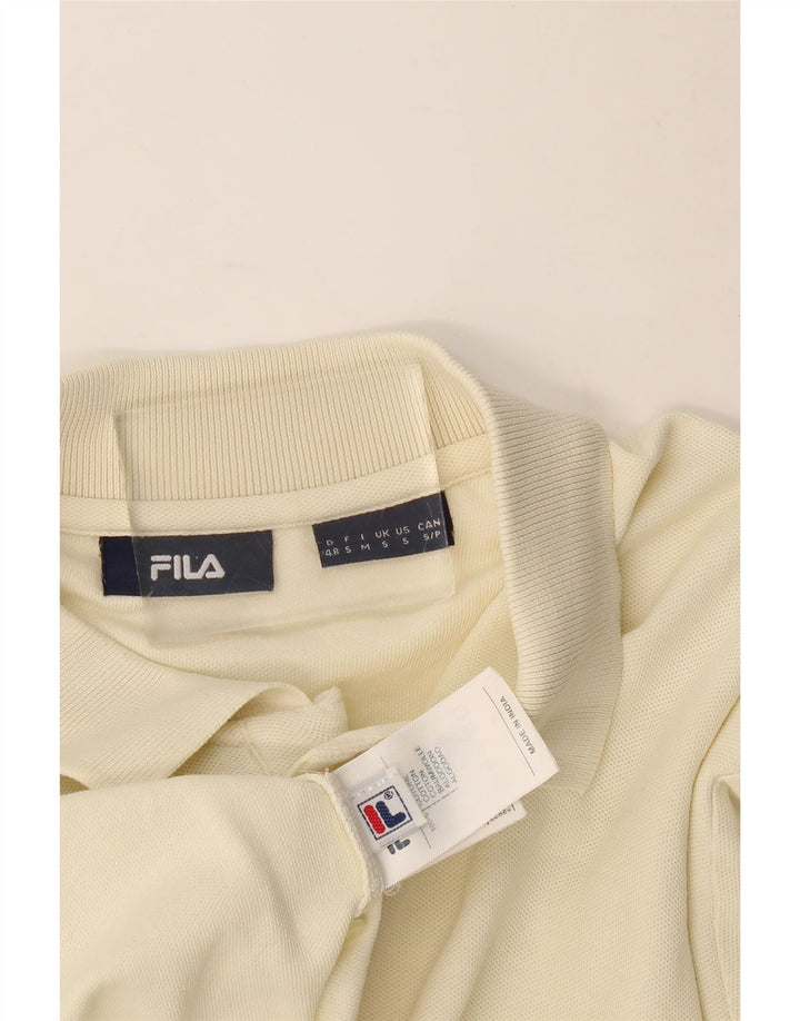 Fila Polo Homme Petit Blanc Cassé Coton
