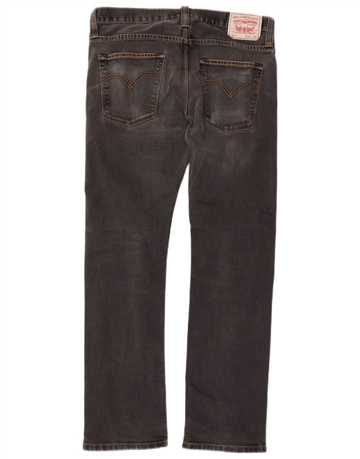 LEVI'S Jean Droit 504 Homme W34 L32 Noir Coton