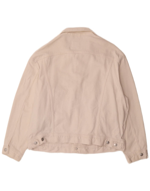 Zara Veste en jean pour homme UK 38 Coton blanc moyen