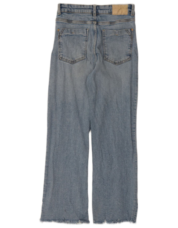 Zara Jean Bootcut Femme EU 36 XS W26 L26 Bleu Coton