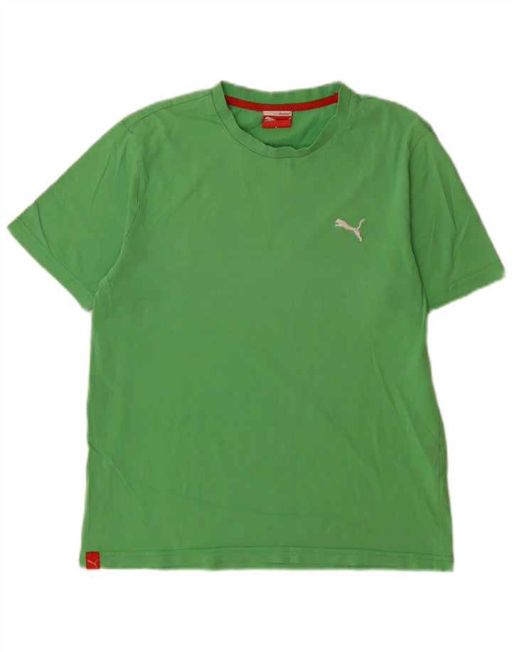 Puma T-Shirt Homme Vert Petit Coton