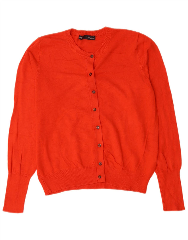 Marks & Spencer Pull cardigan court pour femme UK 12 Rouge moyen