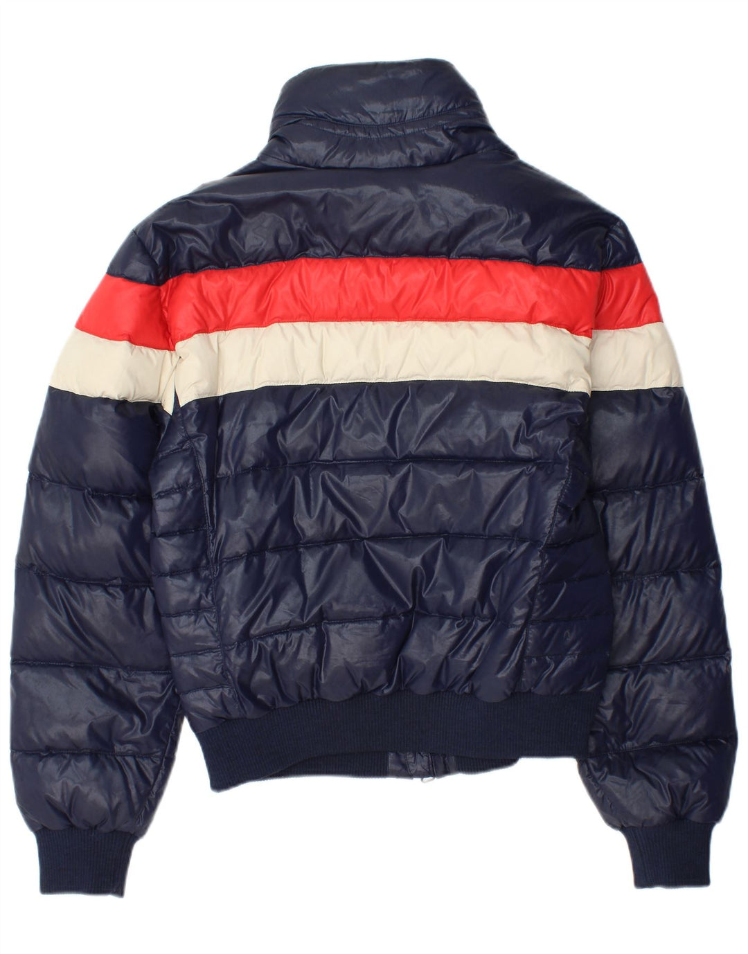 Crust Veste matelassée bomber pour homme UK 38 Bleu marine moyen Colourblock