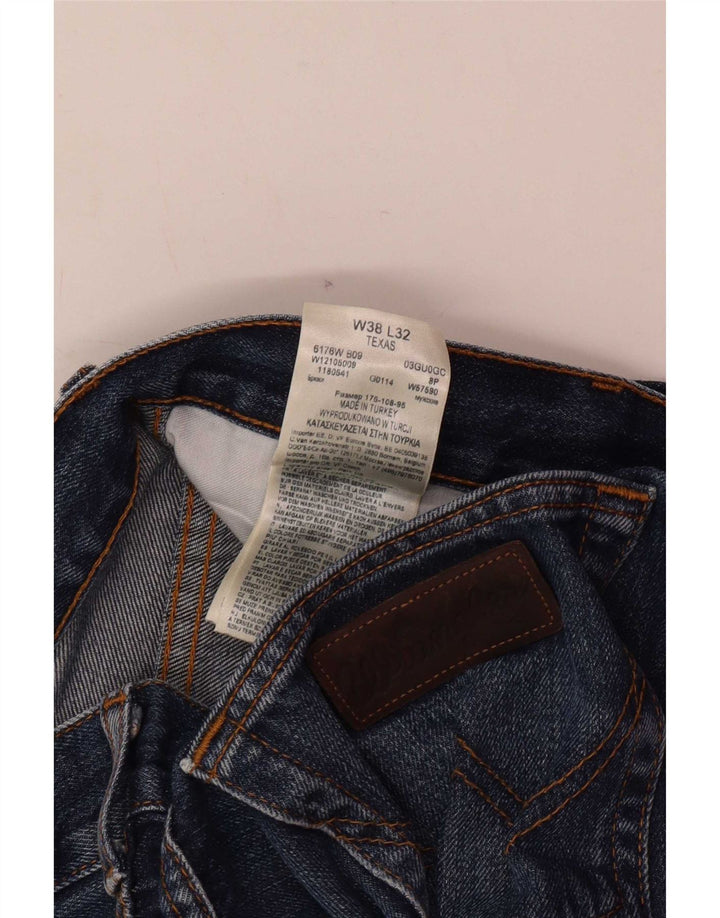 Wrangler Jean Droit Texas Homme W38 L32 Bleu Coton