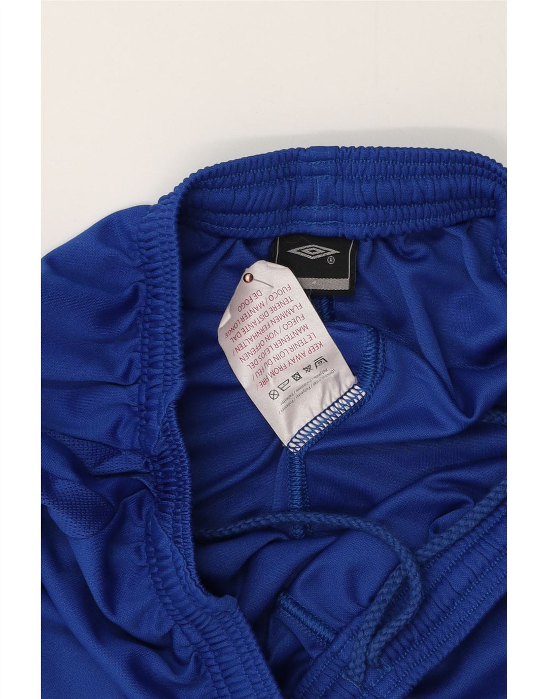Umbro Short de Sport Homme Bleu Moyen Polyester
