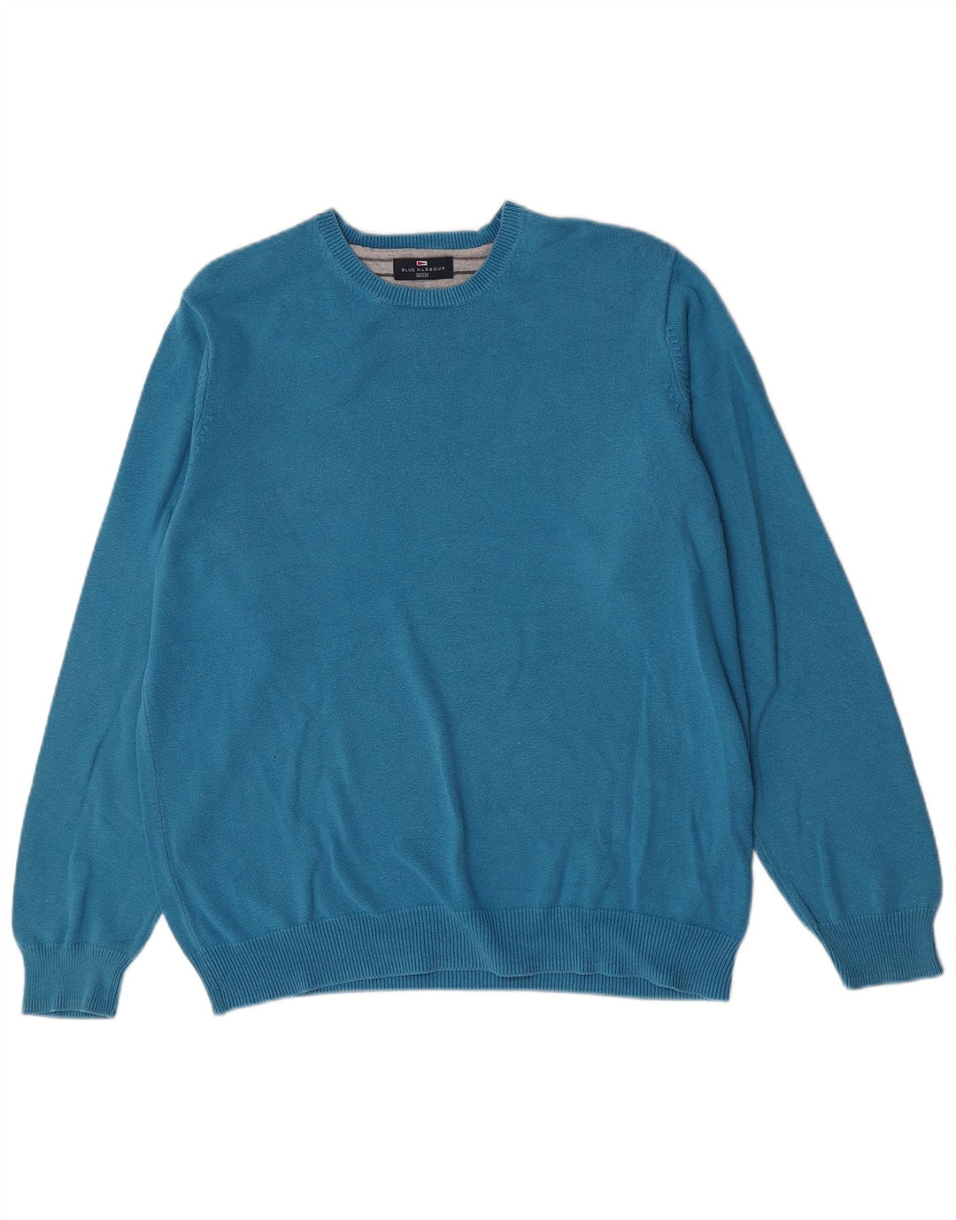Marks & Spencer Pull à col rond bleu Harbour pour homme XL en coton