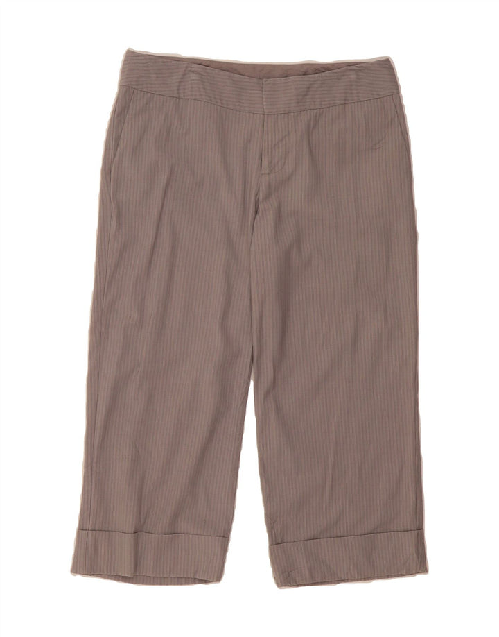 MOSSIMO Womens Straight Capri Trousers US 6 Medium W32 L21 Pink Pinstripe Vintage Mossimo and Second-Hand Mossimo from Messina Hembry 