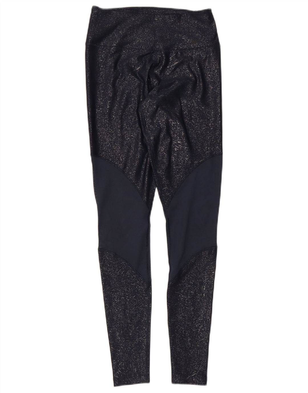 Nike Leggings Femme UK 4 XS Bleu Marine Colorblock Polyester