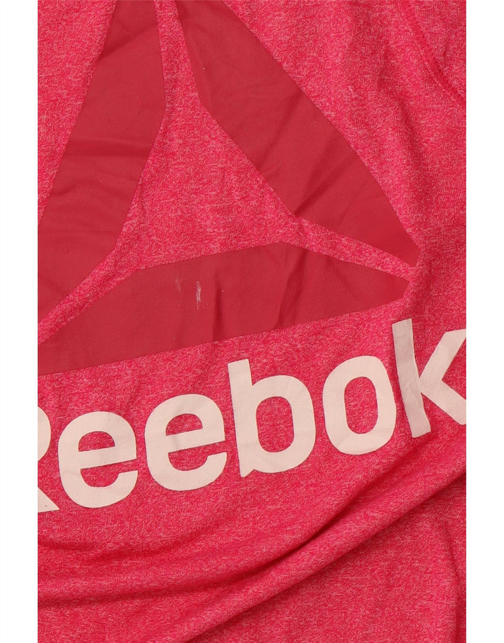 REEBOK Débardeur graphique pour femme UK 14 Large Rose