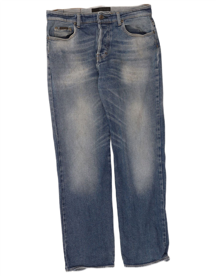 Calvin Klein Jean droit homme W34 L31 bleu
