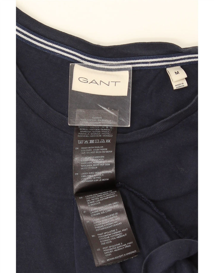 GANT T-Shirt Homme Bleu Marine Moyen Coton