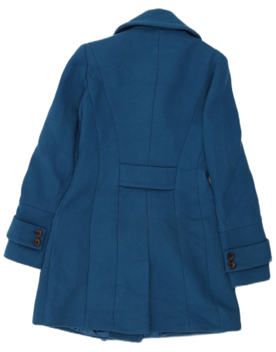 Marks & Spencer Manteau croisé pour femme UK 6 XS Bleu Polyester