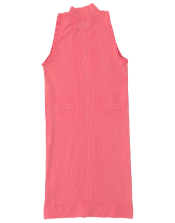 Nike Robe t-shirt sans manches graphique pour femme UK 8 Petit Rose Polyester