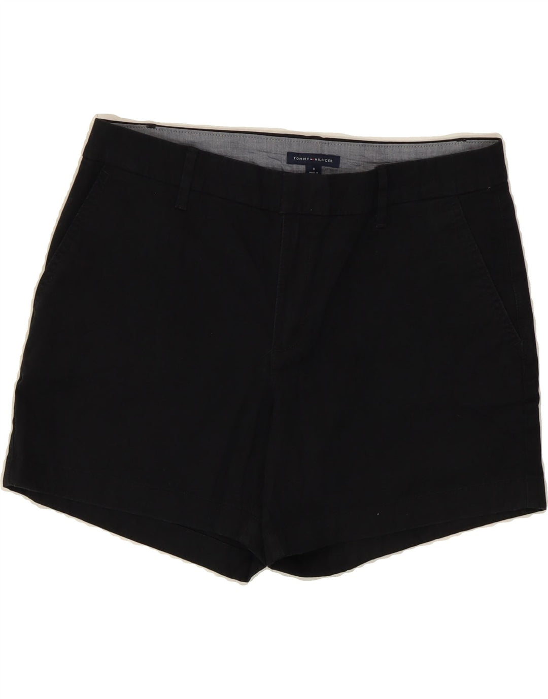 TOMMY HILFIGER Womens Chino Shorts US 8 Medium W32  Black Vintage Tommy Hilfiger and Second-Hand Tommy Hilfiger from Messina Hembry 