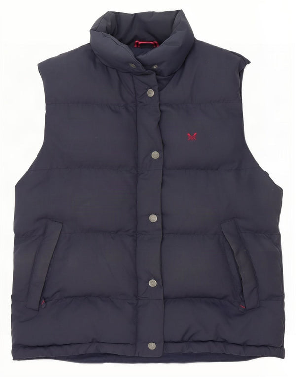 Crew Clothing Gilet rembourré pour femme UK 12 Medium Bleu marine Polyester