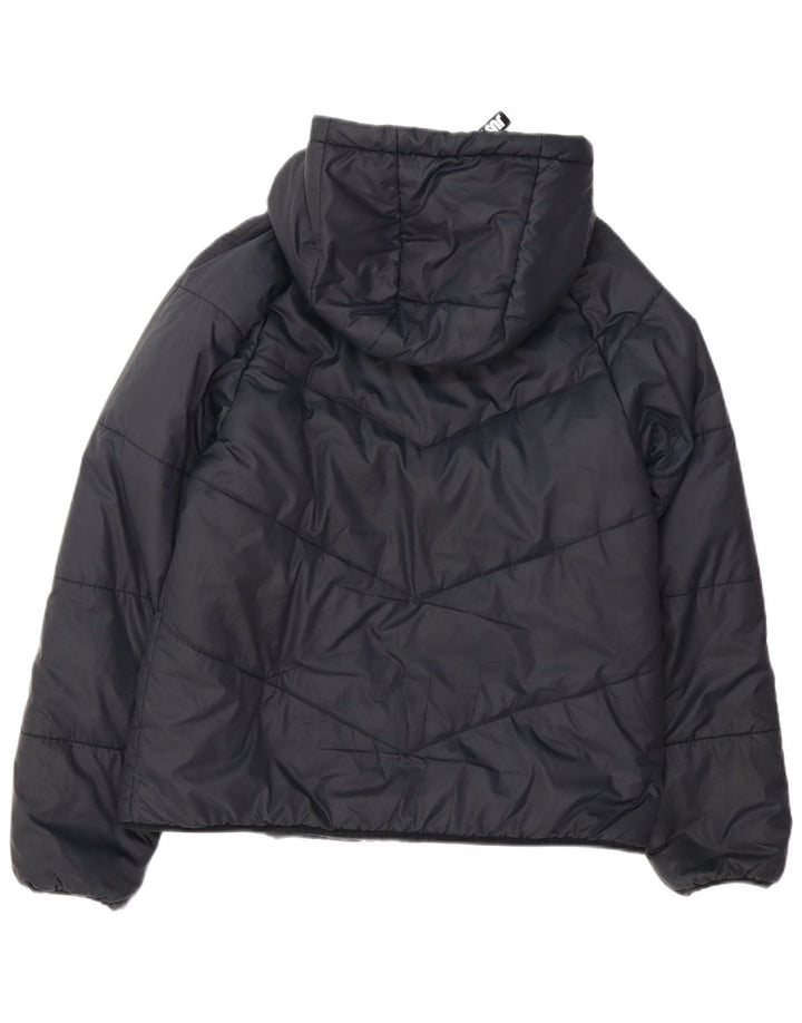 Nike Veste matelassée surdimensionnée à capuche pour femme UK 10 Petit Noir Polyester