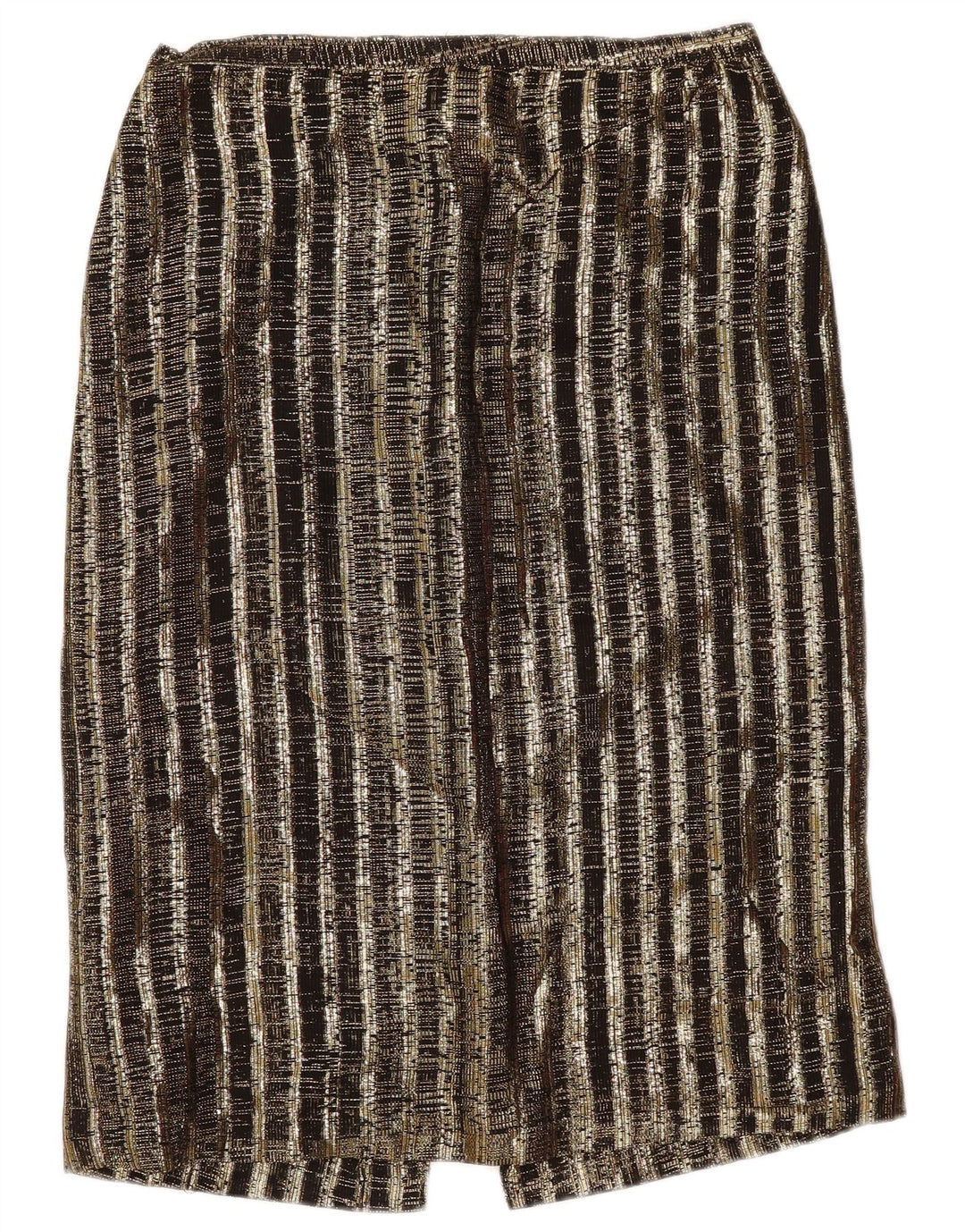 vintage Femme 2 Pièces Jupe Ensemble UK 14 Moyen W29 Brun Rayé