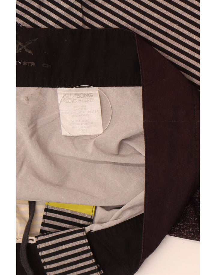 Billabong Short de bain homme grand gris rayé polyester