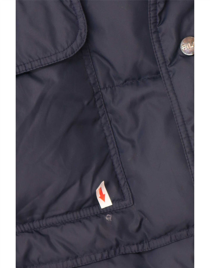 Fila Homme Gilet Rembourré IT 56 XL Bleu Marine Polyamide