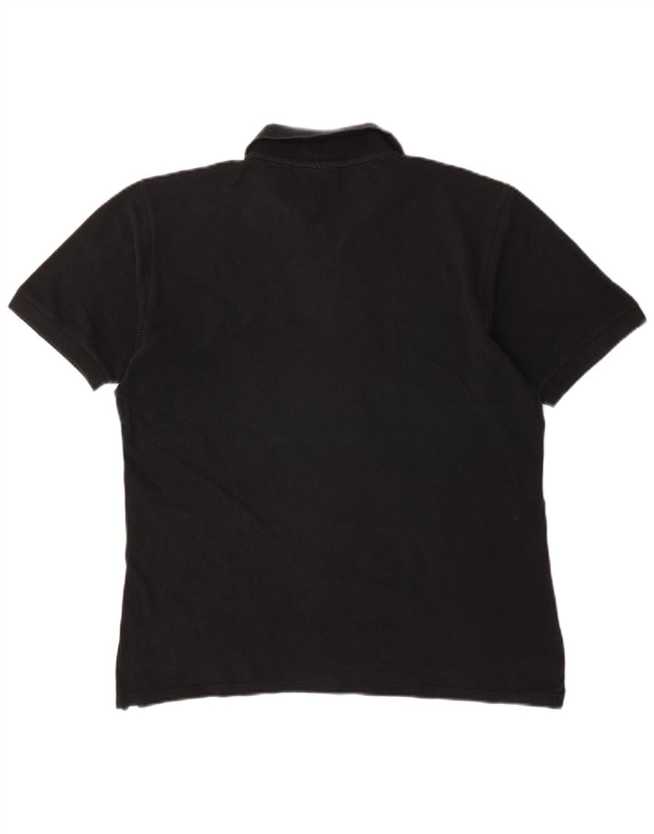 Diadora Polo Homme Noir Moyen Coton