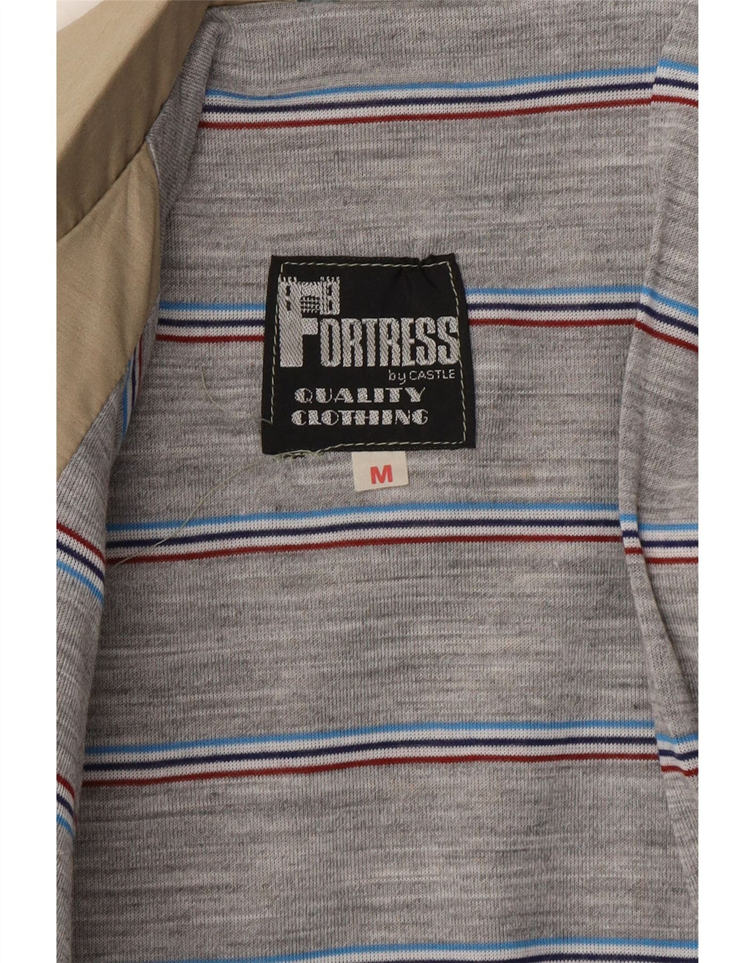 VINTAGE Veste Bomber Homme UK 38 Beige Moyen