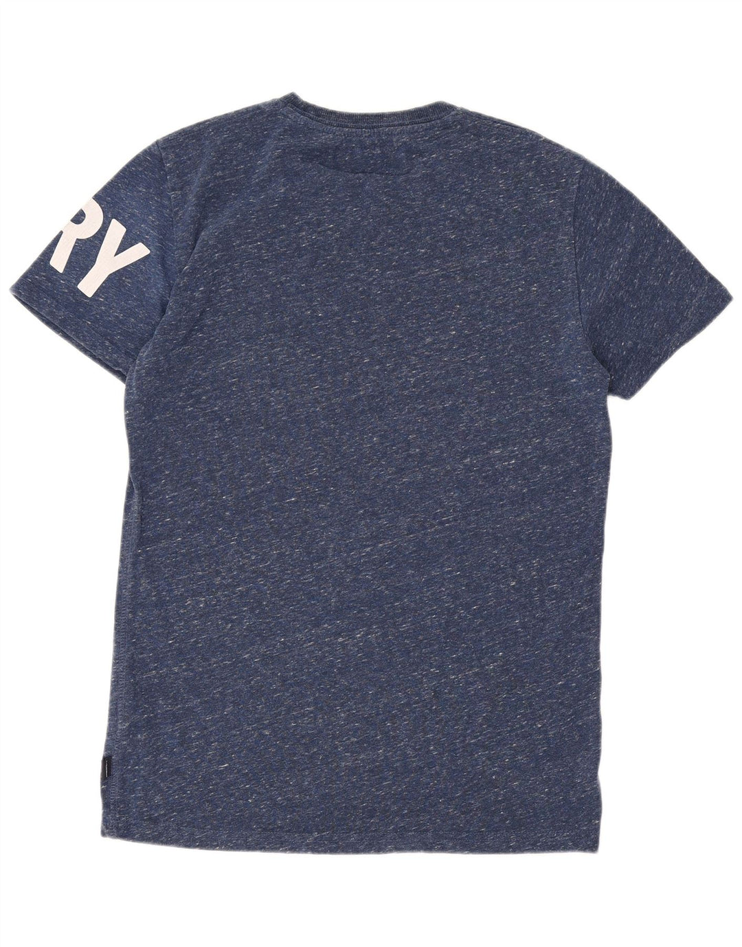 Superdry Homme T-Shirt Graphique Haut Petit Bleu Marine Moucheté Polyester