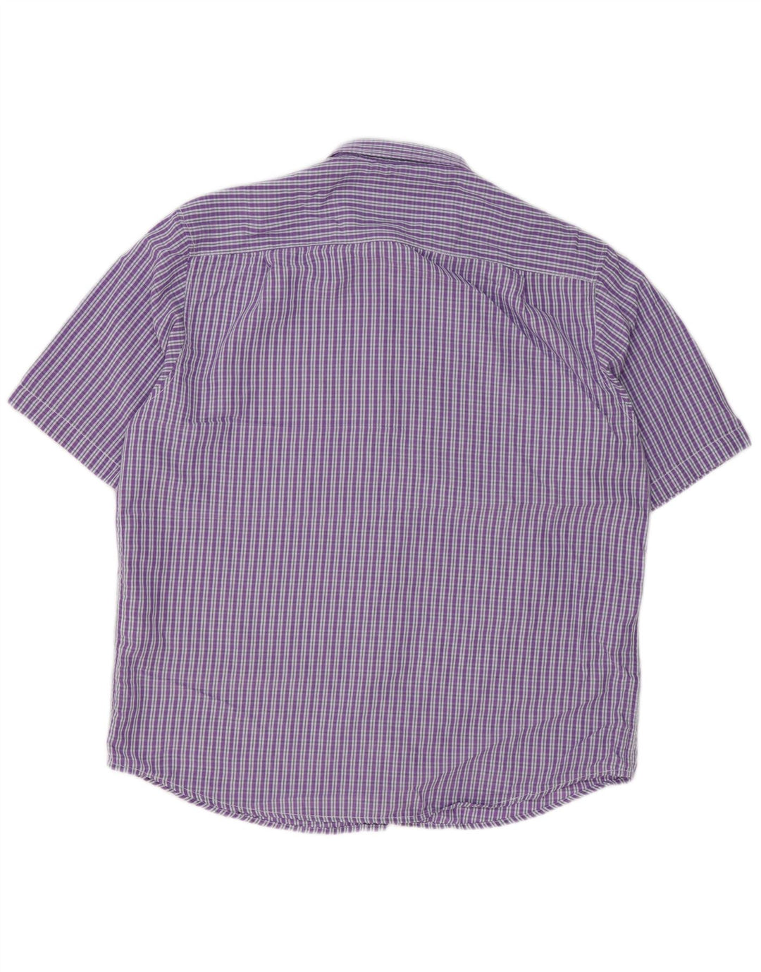 JAMES PRINGLE Chemise à manches courtes pour homme en polyester vichy violet
