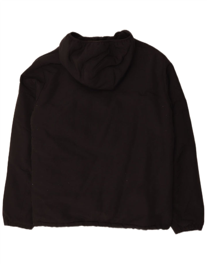Champion Veste Anorak à capuche pour homme UK 42 XL Noir Polyamide