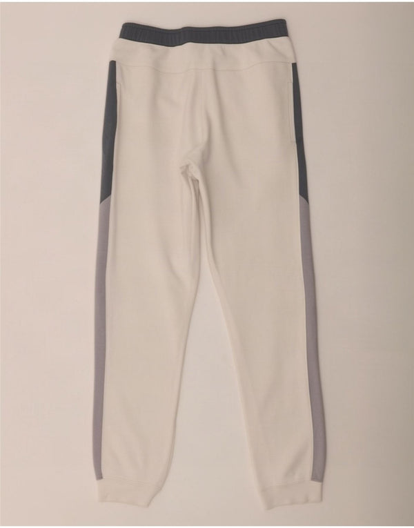 Nike Pantalon de survêtement pour homme en coton color block Large Blanc