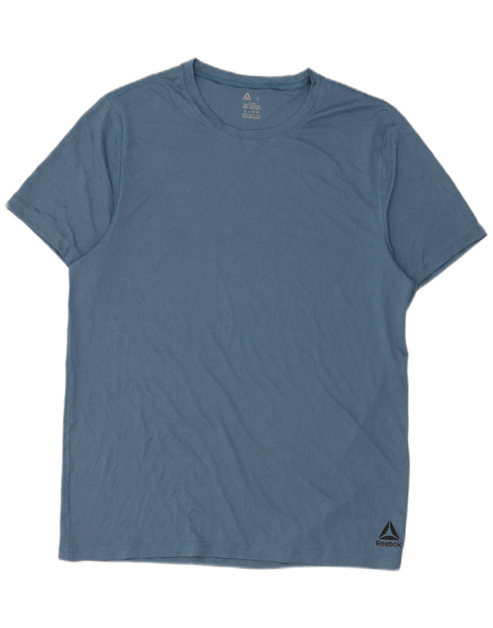 Reebok T-Shirt Homme Haut Large Bleu Polyester