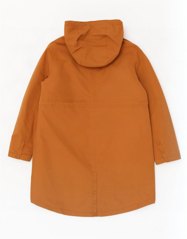 Seasalt Cornwall Manteau imperméable Sherpa à capuche pour femme UK 16 Grand coton marron