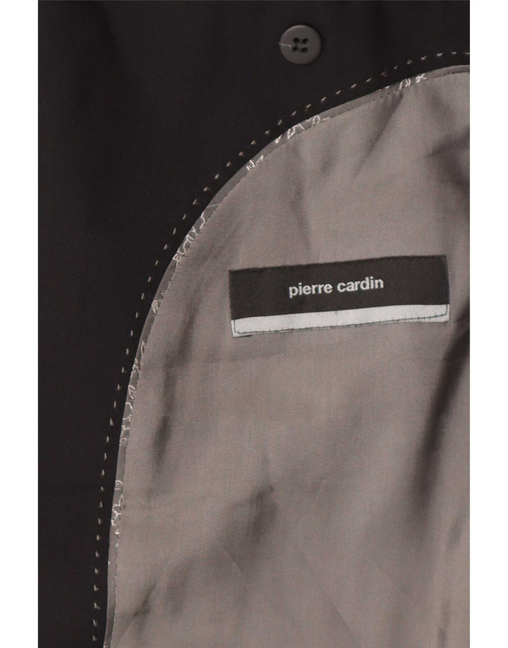 Pierre Cardin Veste Blazer 2 Boutons Homme UK 38 Laine Noir Moyen