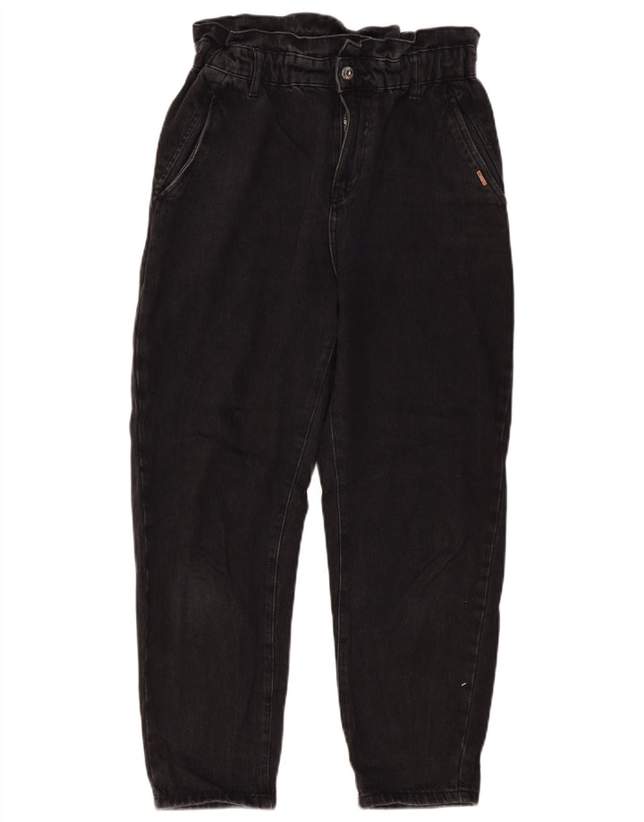 Jean fuselé taille haute ZARA pour femme EU 36 XS W26 L24 coton noir