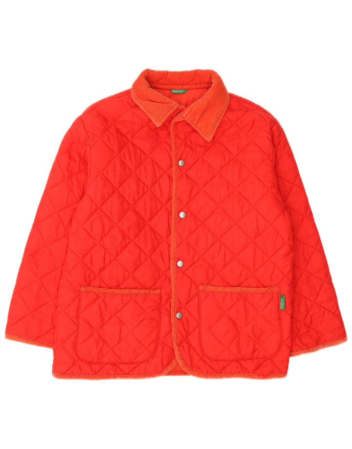 Benetton Veste matelassée Garçon 13-14 ans Grand Rouge Polyamide