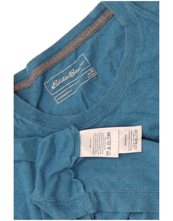 Eddie Bauer T-Shirt Homme Bleu Moyen Coton