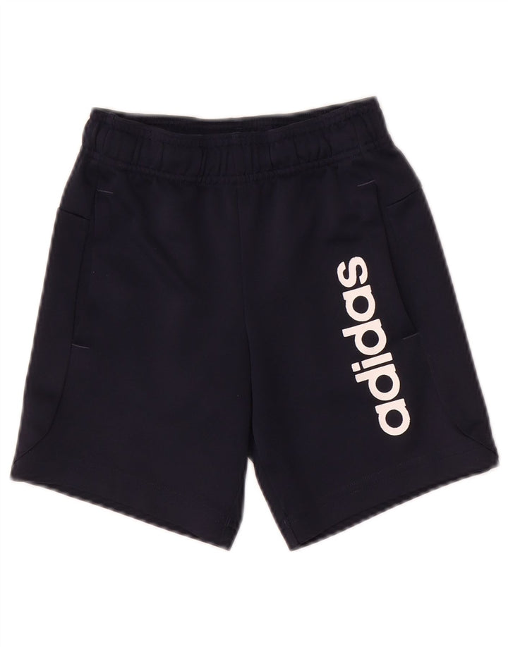 ADIDAS Short de sport graphique garçon 7-8 ans bleu marine