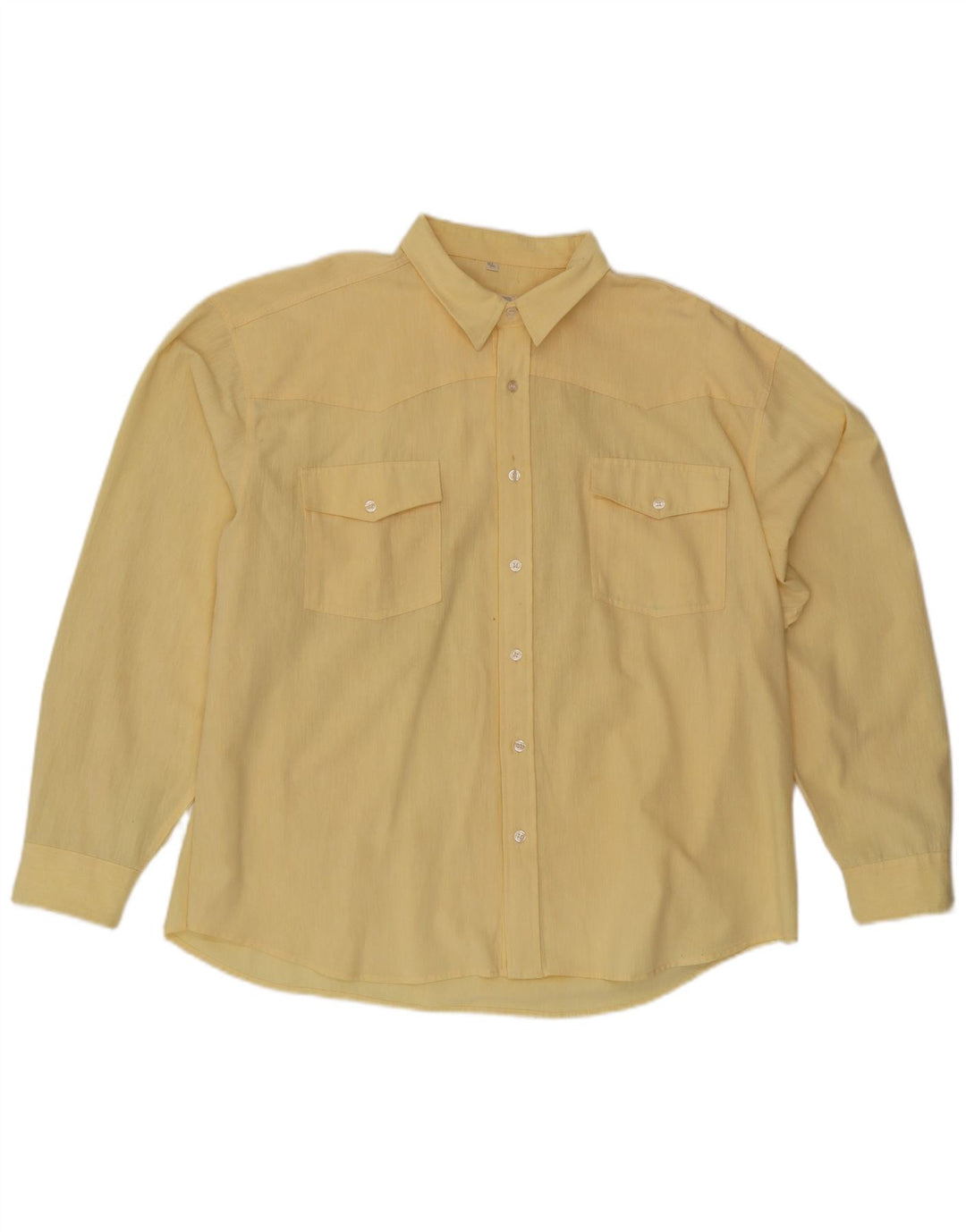 ARIZONA JEANS Chemise Homme Taille 45/46 XL Jaune Coton