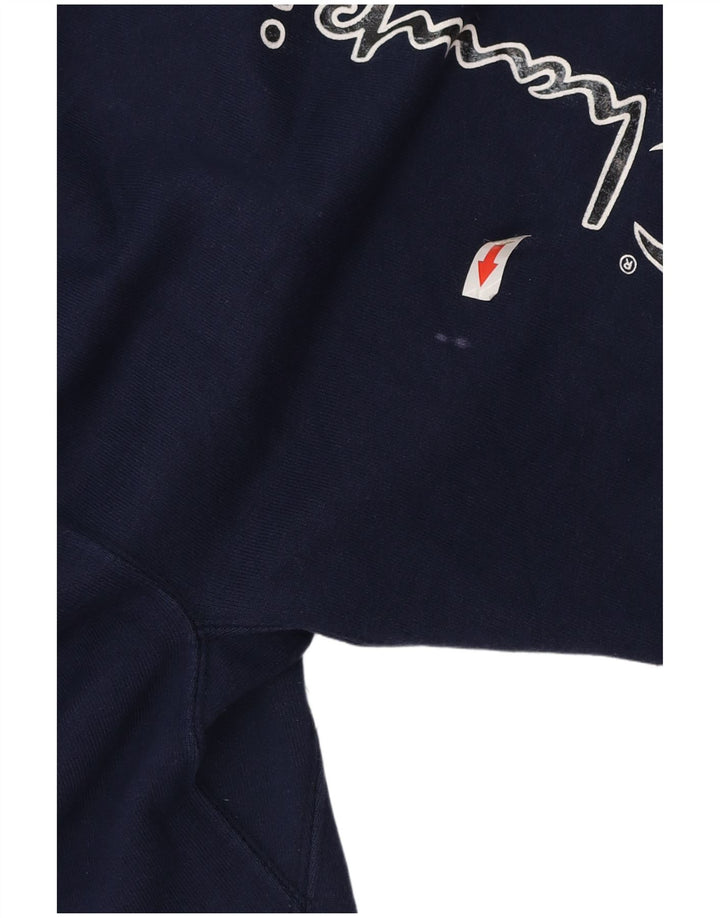 Champion Short de Sport Graphique Homme Bleu Marine Moyen Coton